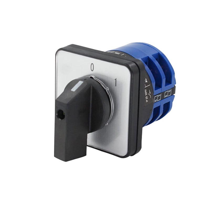 Boxonly Universal Changeover Selector Switch, Power Transfer Switch, 2 Positions 8 Terminals, LW26-32 C04/2 440V 32A Motor, Water Pump Generators, Rotary Cam Selector - Image 1